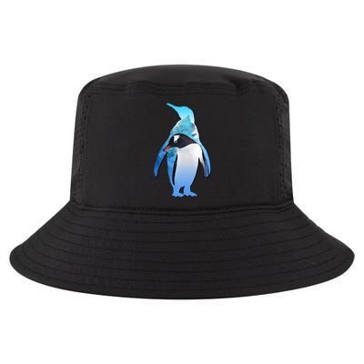 Penguin Lovers Silhouette Earth Day And Ocean Week Meaningful Gift Cool Comfort Performance Bucket Hat