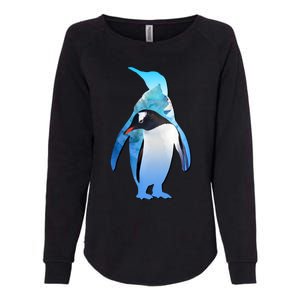 Penguin Lovers Silhouette Earth Day And Ocean Week Meaningful Gift Womens California Wash Sweatshirt