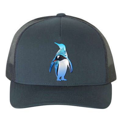 Penguin Lovers Silhouette Earth Day And Ocean Week Meaningful Gift Yupoong Adult 5-Panel Trucker Hat