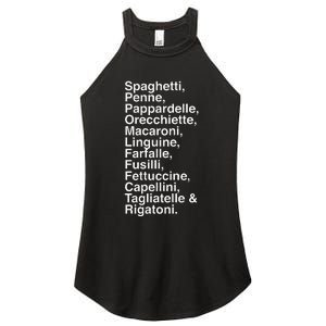 Pasta LoverS Spaghetti Penne Macaronifun Foodie Women's Perfect Tri Rocker Tank