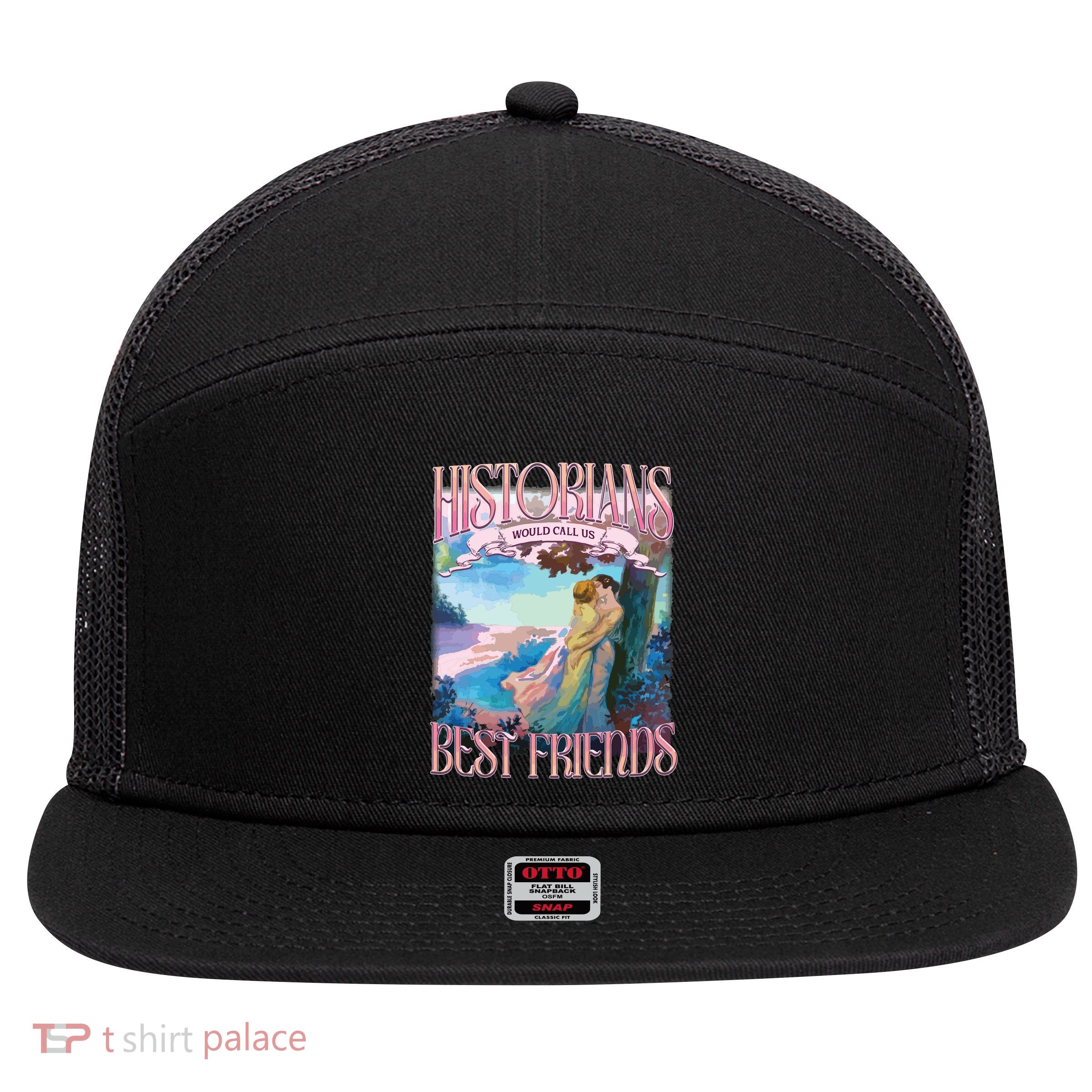 Pride Lesbian Subtle Pride Progress Pride 7 Panel Mesh Trucker Snapback Hat