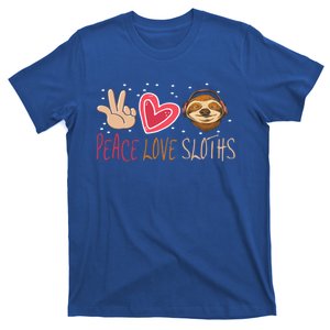 Peace Love Sloths Funny Sloth For Cute Sloths Gift T-Shirt