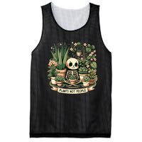 Plant Lover Skeleton Design Plants Not People Mesh Reversible Basketball Jersey Tank