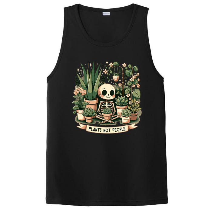 Plant Lover Skeleton Design Plants Not People PosiCharge Competitor Tank