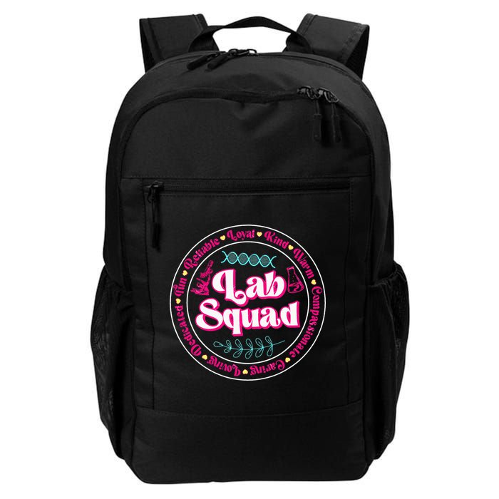 Pink Lab Squad Lab Scientist Microbiologist Daily Commute Backpack