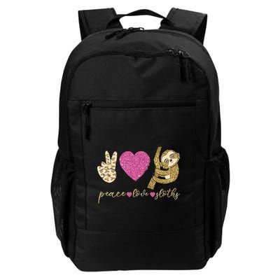 Peace Love Sloths Funny Sloths Lovely Gift Backpack