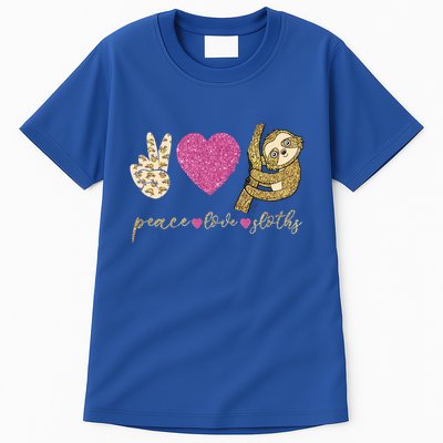 Peace Love Sloths Funny Sloths Lovely Gift Tall T-Shirt