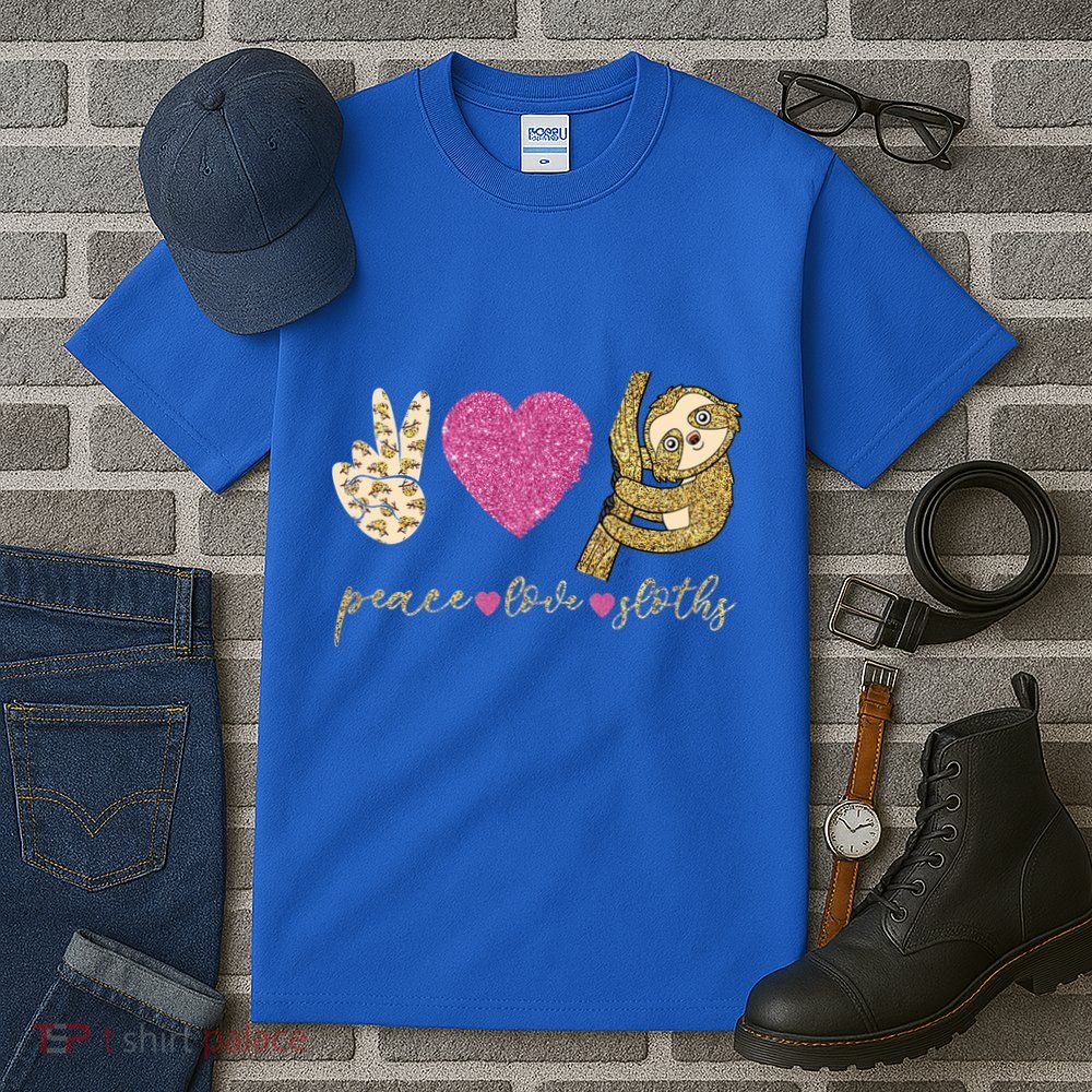 Peace Love Sloths Funny Sloths Lovely Gift Tall T-Shirt