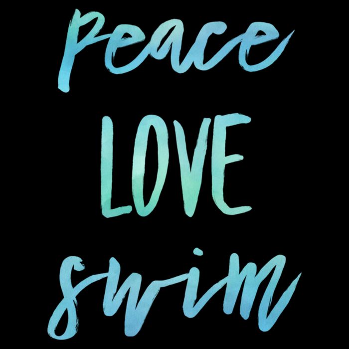 Peace Love Swim Funny Gift Swimmer Gift For Teen Bucket Hat