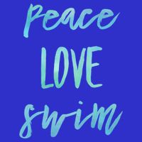 Peace Love Swim Funny Gift Swimmer Gift For Teen Hoodie