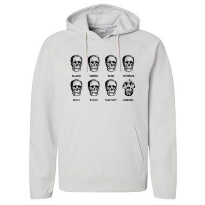 Patriot Liberal Skulls Freethinker Election Vote President Performance Fleece Hoodie