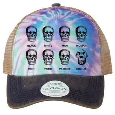 Patriot Liberal Skulls Freethinker Election Vote President Legacy Tie Dye Trucker Hat