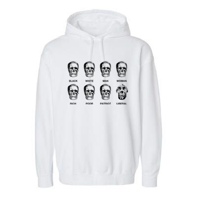 Patriot Liberal Skulls Freethinker Election Vote President Garment-Dyed Fleece Hoodie