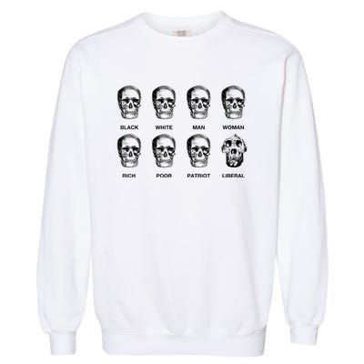 Patriot Liberal Skulls Freethinker Election Vote President Garment-Dyed Sweatshirt