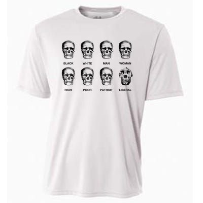 Patriot Liberal Skulls Freethinker Election Vote President Cooling Performance Crew T-Shirt