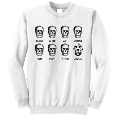 Patriot Liberal Skulls Freethinker Election Vote President Sweatshirt