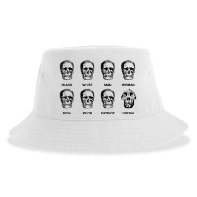 Patriot Liberal Skulls Freethinker Election Vote President Sustainable Bucket Hat