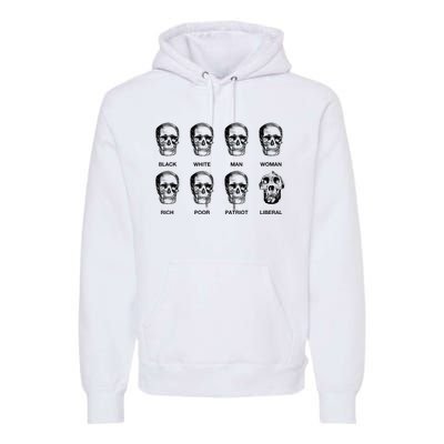 Patriot Liberal Skulls Freethinker Election Vote President Premium Hoodie