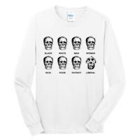 Patriot Liberal Skulls Freethinker Election Vote President Tall Long Sleeve T-Shirt