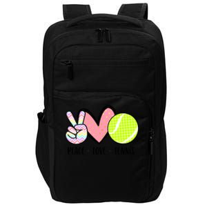 Peace Love Tennis Cute Design Teen Little Girl Meaningful Gift Impact Tech Backpack