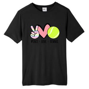 Peace Love Tennis Cute Design Teen Little Girl Meaningful Gift Tall Fusion ChromaSoft Performance T-Shirt