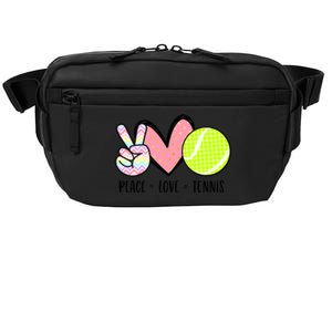 Peace Love Tennis Cute Design Teen Little Girl Meaningful Gift Crossbody Pack