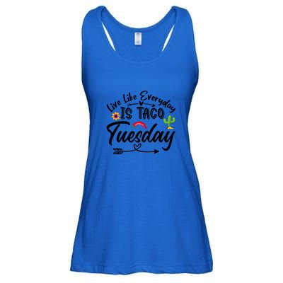 Live Like Everyday Is Taco Cute Taco Tuesday Mexican Food Lovers Ladies Essential Flowy Tank