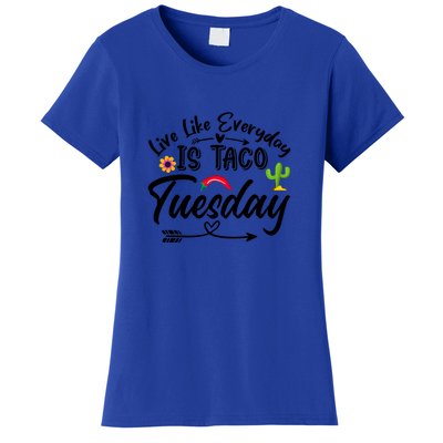 Live Like Everyday Is Taco Cute Taco Tuesday Mexican Food Lovers Women's T-Shirt