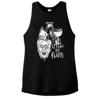 Punkwithacamera Let Them Eat Flakes Ladies PosiCharge Tri-Blend Wicking Tank