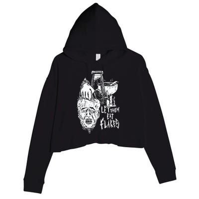 Punkwithacamera Let Them Eat Flakes Crop Fleece Hoodie