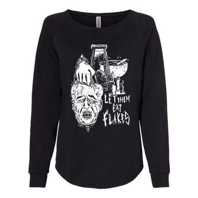 Punkwithacamera Let Them Eat Flakes Womens California Wash Sweatshirt