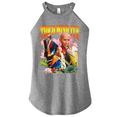 Peace Lotus Thich Minh Tue Buddha Vietnam Buddha Women's Perfect Tri Rocker Tank