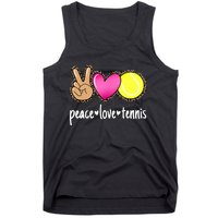 Peace Love Tennis Leopard Print Girls Wo Tennis Tank Top