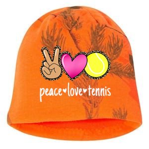 Peace Love Tennis Leopard Print Girls Wo Tennis Kati - Camo Knit Beanie