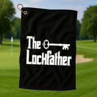 Professional Locksmith The Lockfather Golf Towel