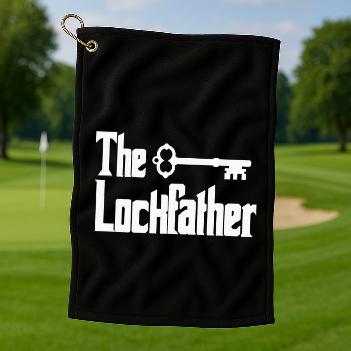 Professional Locksmith The Lockfather Golf Towel