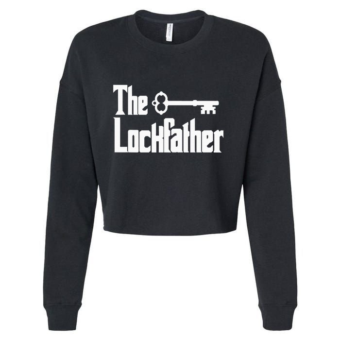 Professional Locksmith The Lockfather Cropped Pullover Crew