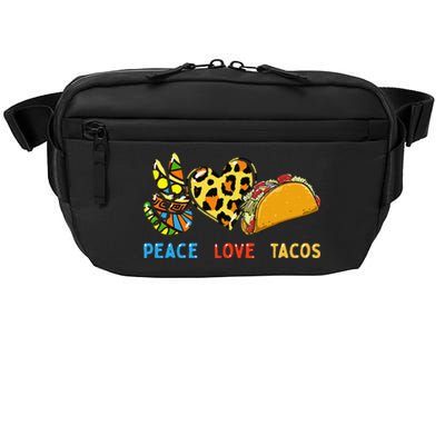 Peace Love Tacos Cute Taco Tuesday Mexican Food Lovers Crossbody Pack