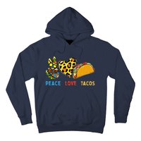 Peace Love Tacos Cute Taco Tuesday Mexican Food Lovers Hoodie