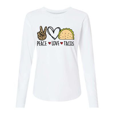 Peace Love Tacos Cinco De Mayo Gifts for Mexican Womens Cotton Relaxed Long Sleeve T-Shirt