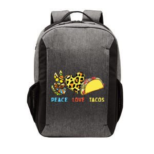 Peace Love Tacos Cute Taco Tuesday Mexican Food Lovers Vector Backpack