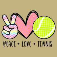 Peace Love Tennis Cute For Teen Little Girl Cooling Performance Crew T-Shirt