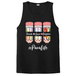 #Para Life Teach Love Inspire Cute Colorful Pencils PosiCharge Competitor Tank