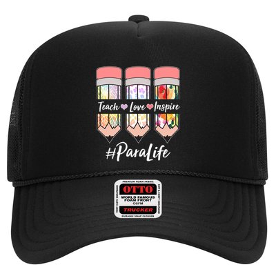 #Para Life Teach Love Inspire Cute Colorful Pencils Trucker Hat