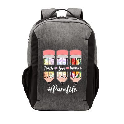 #Para Life Teach Love Inspire Cute Colorful Pencils Vector Backpack