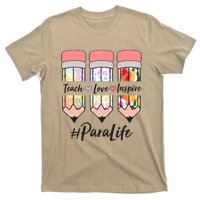 #Para Life Teach Love Inspire Cute Colorful Pencils T-Shirt