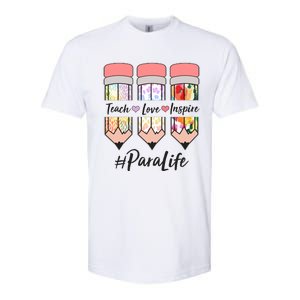 #Para Life Teach Love Inspire Cute Colorful Pencils Softstyle CVC T-Shirt