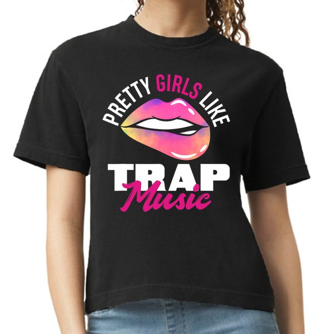 Pretty Like Trap Music Funny Hiphop Comfort Colors Boxy T-Shirt