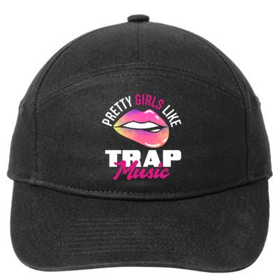 Pretty Like Trap Music Funny Hiphop 7-Panel Snapback Hat