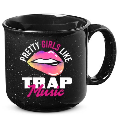 Pretty Like Trap Music Funny Hiphop 15oz Campfire Ceramic Mug